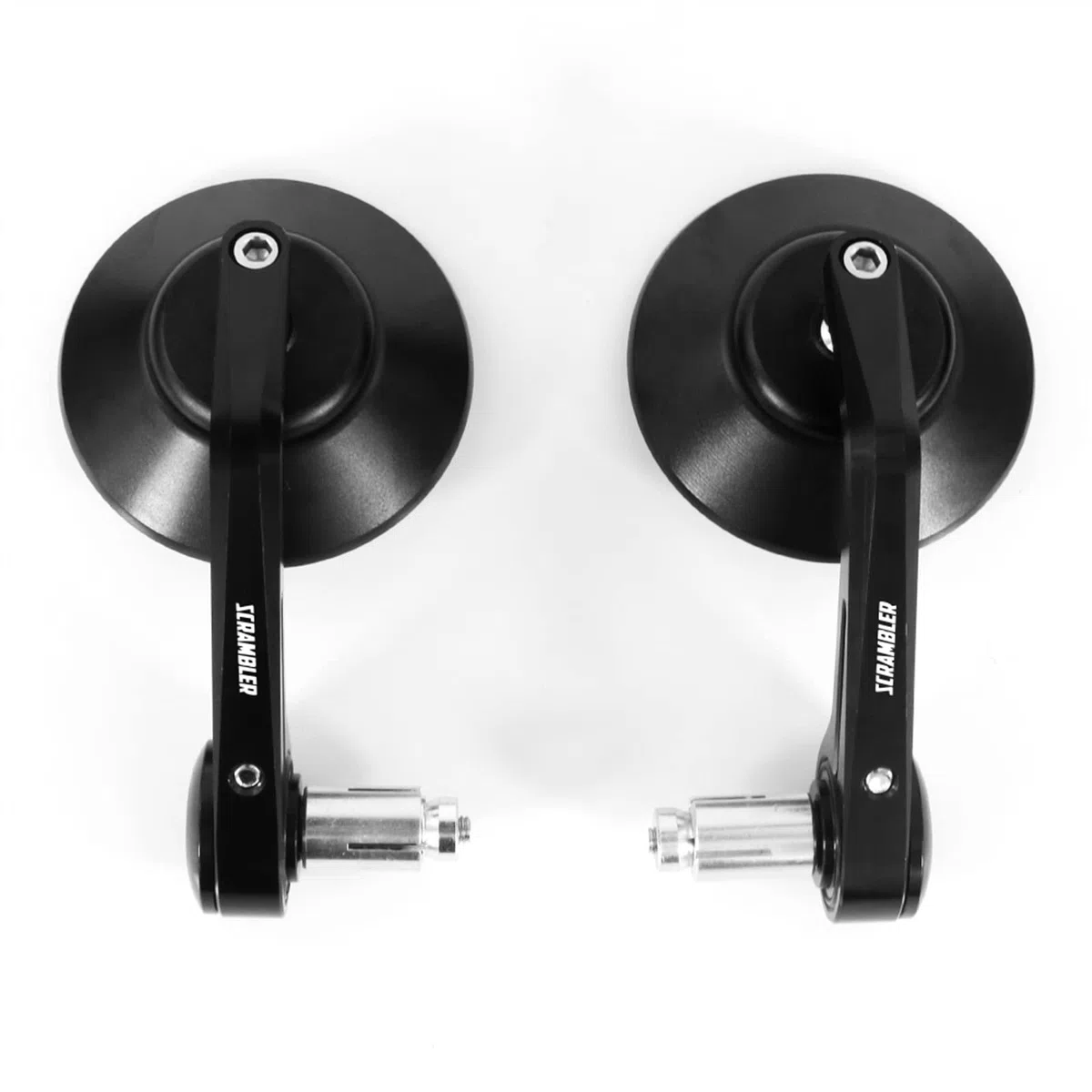 Specchietti per Ducati Scrambler 800 2015 2016 2017 2018 Scrambler 1200 Moto Posteriore Vista Laterale Specchi Maniglia Bar End Specchi (Color : Nero)