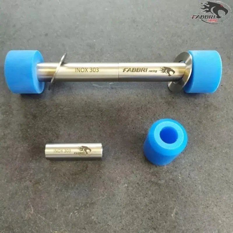 Silent block FABBRI RACING motore adatto per Vespa Smallframe con carter quattrini - blu