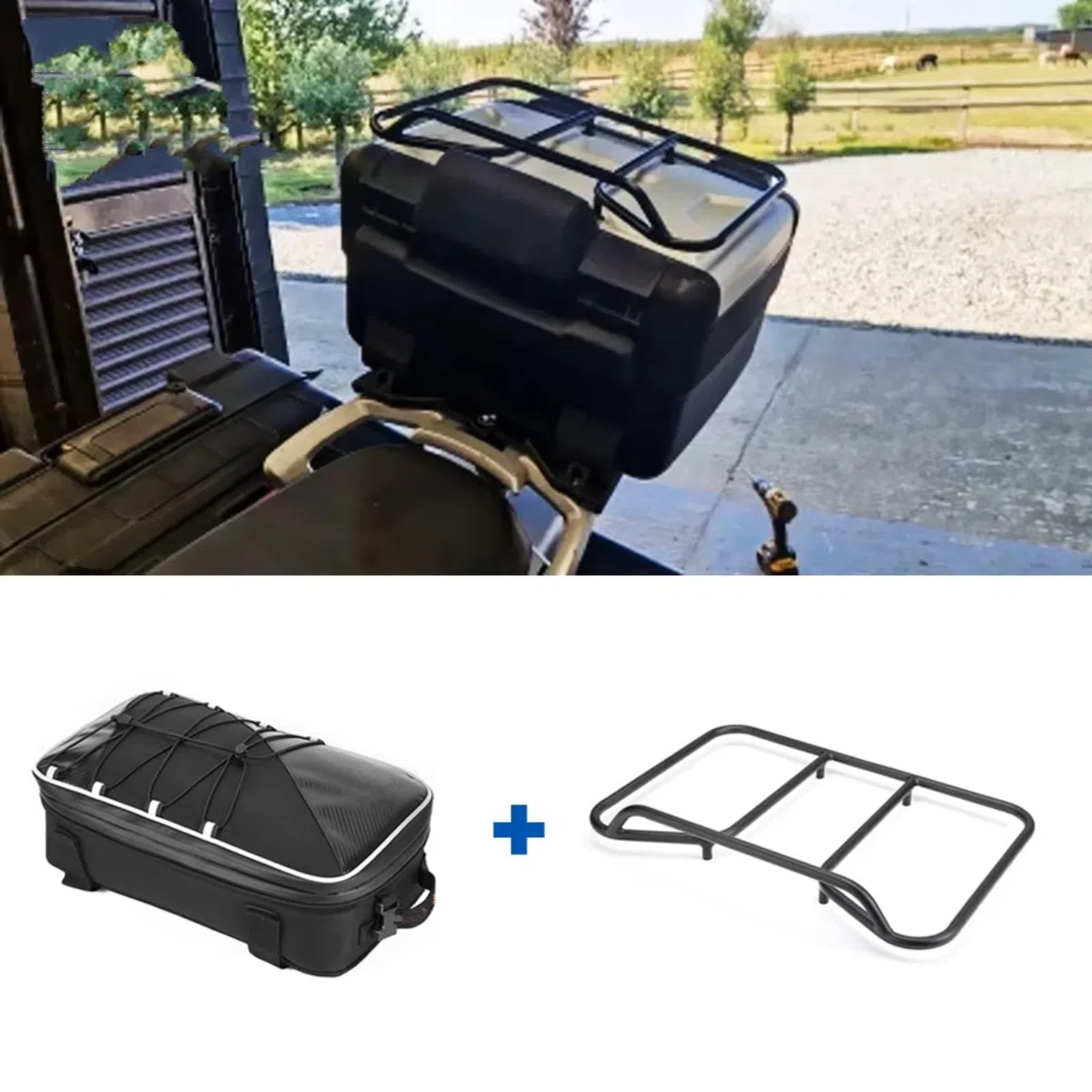 Motociclette portapacchi Per BMW R1200 1250 GS F850GS F750GS R1200GS R1250GS LC Per ADV Per Vario Case Portapacchi Rotaie Bagagli(Type1)