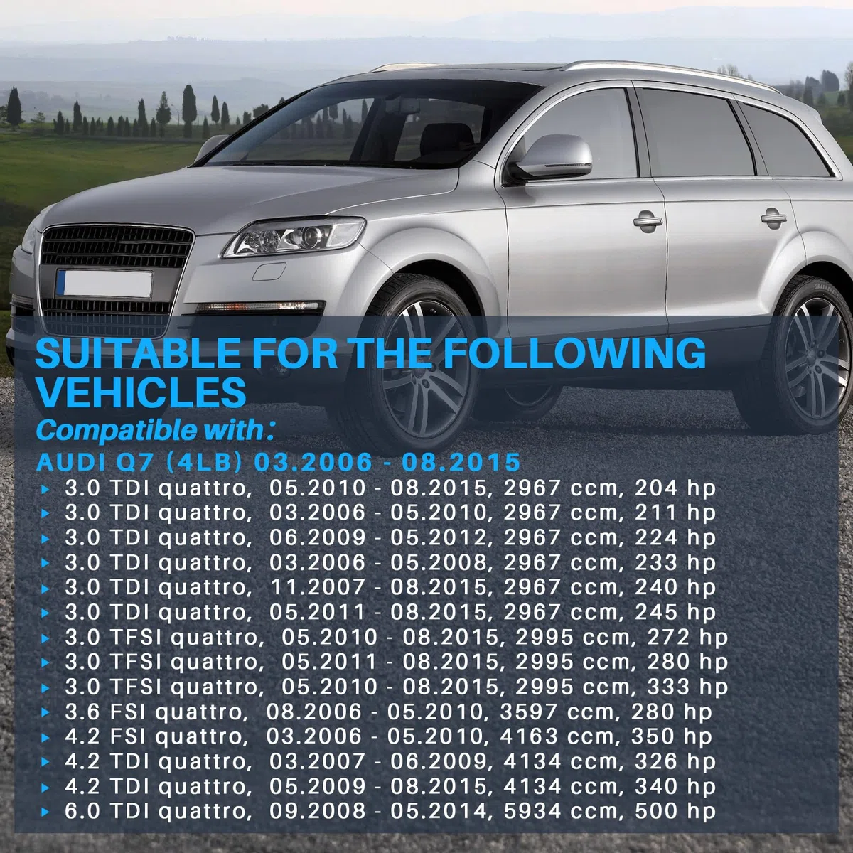 Motorino tergicristallo anteriore compatibile con Q7 3.0L 3.6L 4.2L TDI V6, ricambio per 4L1955119 4L1995119A 4L1910113 4L1955119