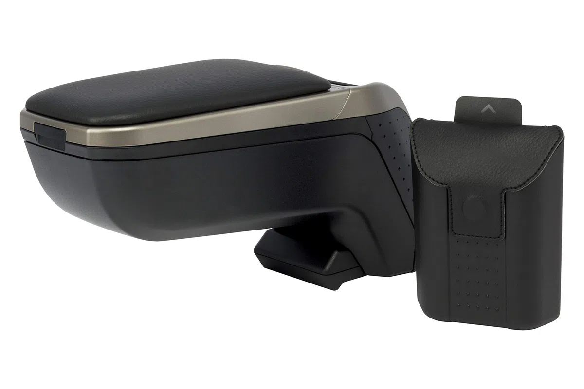 Bracciolo specifico nero/grigio Armster 2 per Nissan Juke f15 (2010-), con vano portaoggetti e ripiegabile