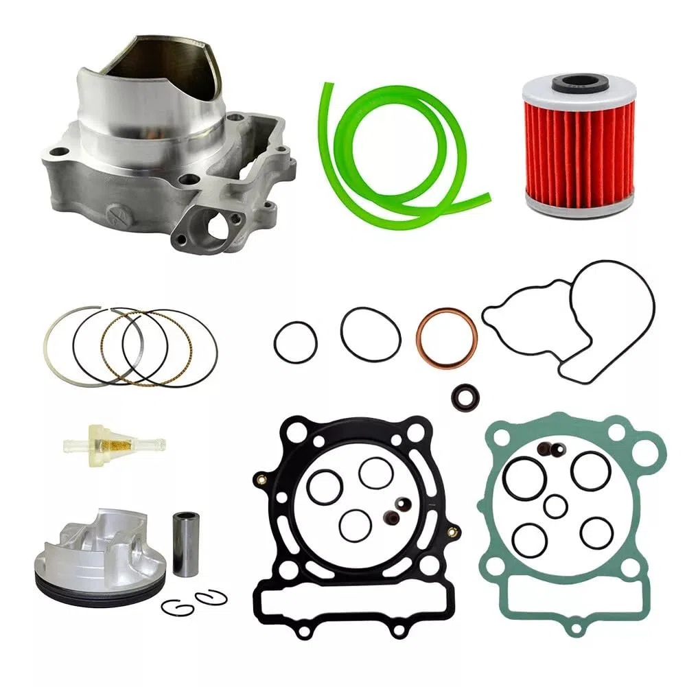 Kit guarnizioni testa pistone e fasce elastiche cilindro 77mm for for KXF250 KX250F 2004-2008