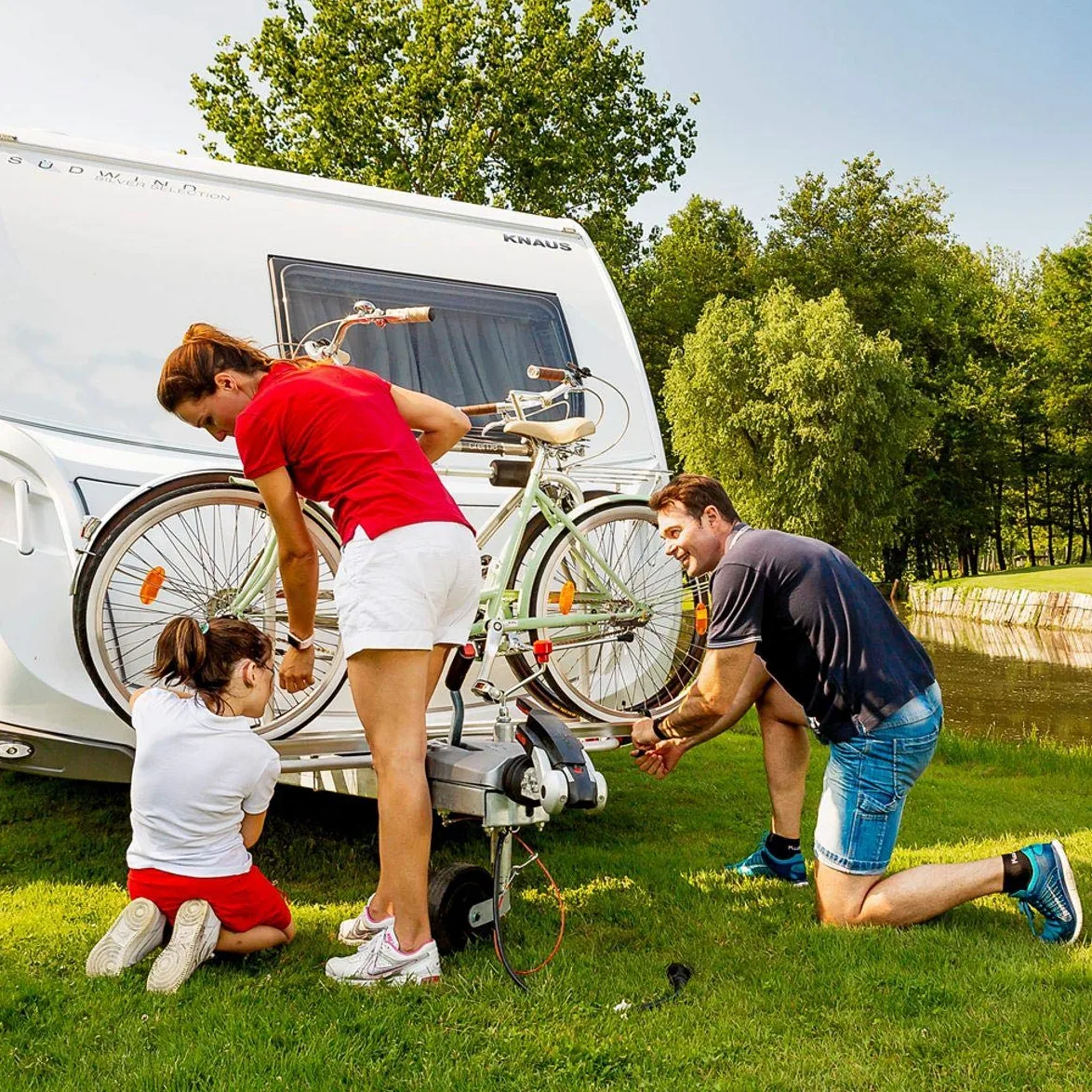 Fiamma Carry-Bike XL A - Barre Portapacchi per 2 Biciclette, Max 35 kg, Montaggio timone