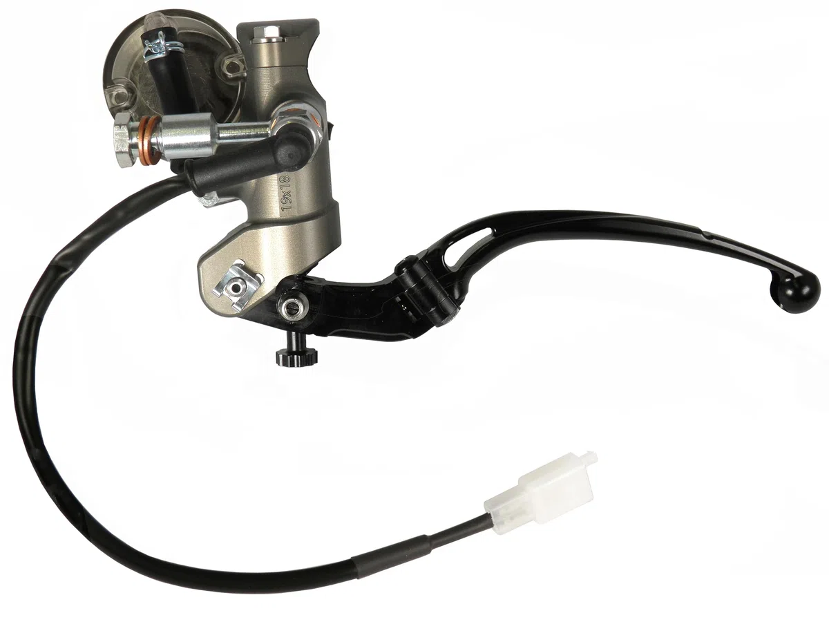 Pompa freno Accossato radiale anteriore 19X18 in alluminio anodizzata naturale per Ducati Monster 797 dal 2017 al 2020 (CC 803)