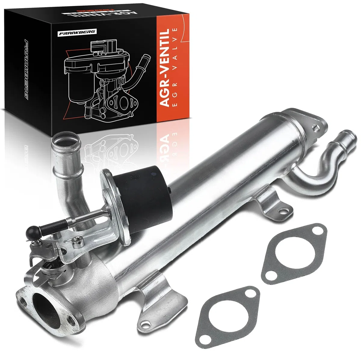 Frankberg Valvola EGR Radiatore Ricircolo dei gas di scarico Compatibile con Beetle Cabriolet III CC Golf III 2.0L Diesel 2003-2021 03L131512B