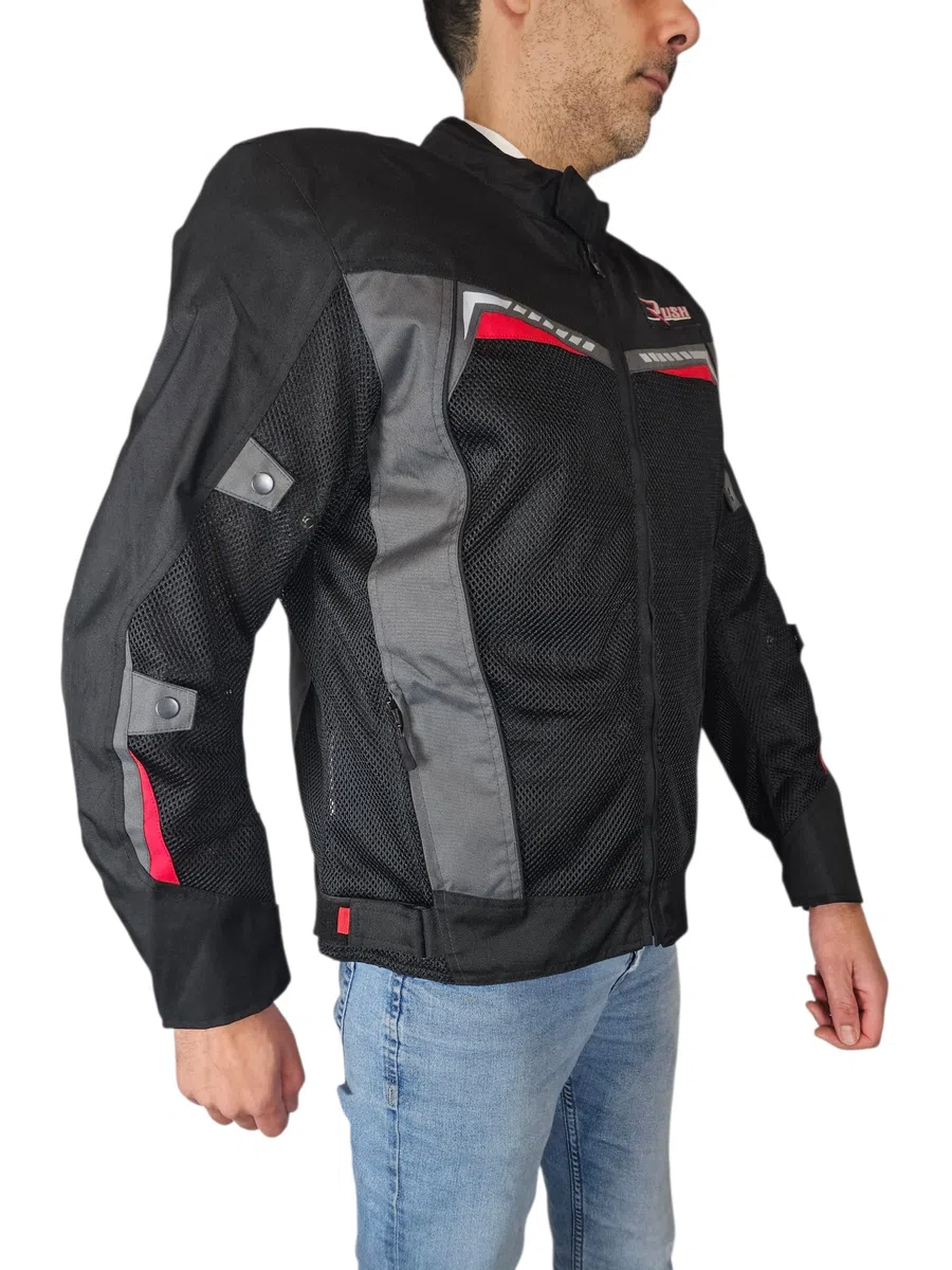 WinNet Giacca Giubbotto Moto leggero primaverile estivo Traforato traspirante Ventilato per l'Estate con Protezioni