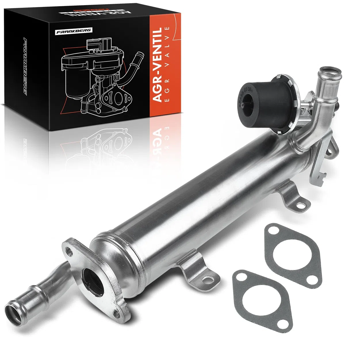 Frankberg Valvola EGR Radiatore Ricircolo dei gas di scarico Compatibile con Beetle Cabriolet III CC Golf III 2.0L Diesel 2003-2021 03L131512B
