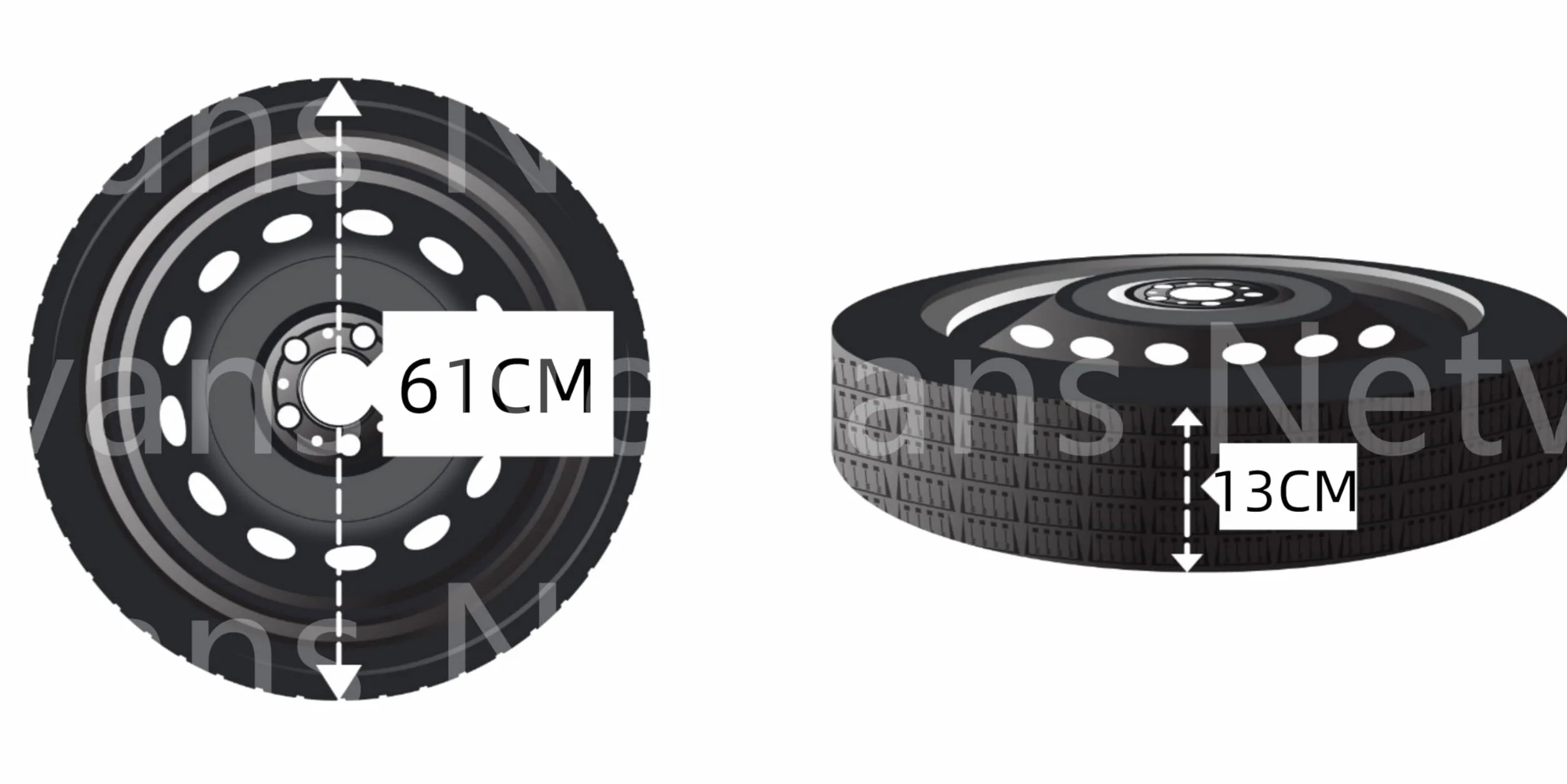D'ANGELO 1988 Kit Ruotino di Scorta 17" compatibile con A1 Sportback con Cric, Chiave e Sacca (2019>)