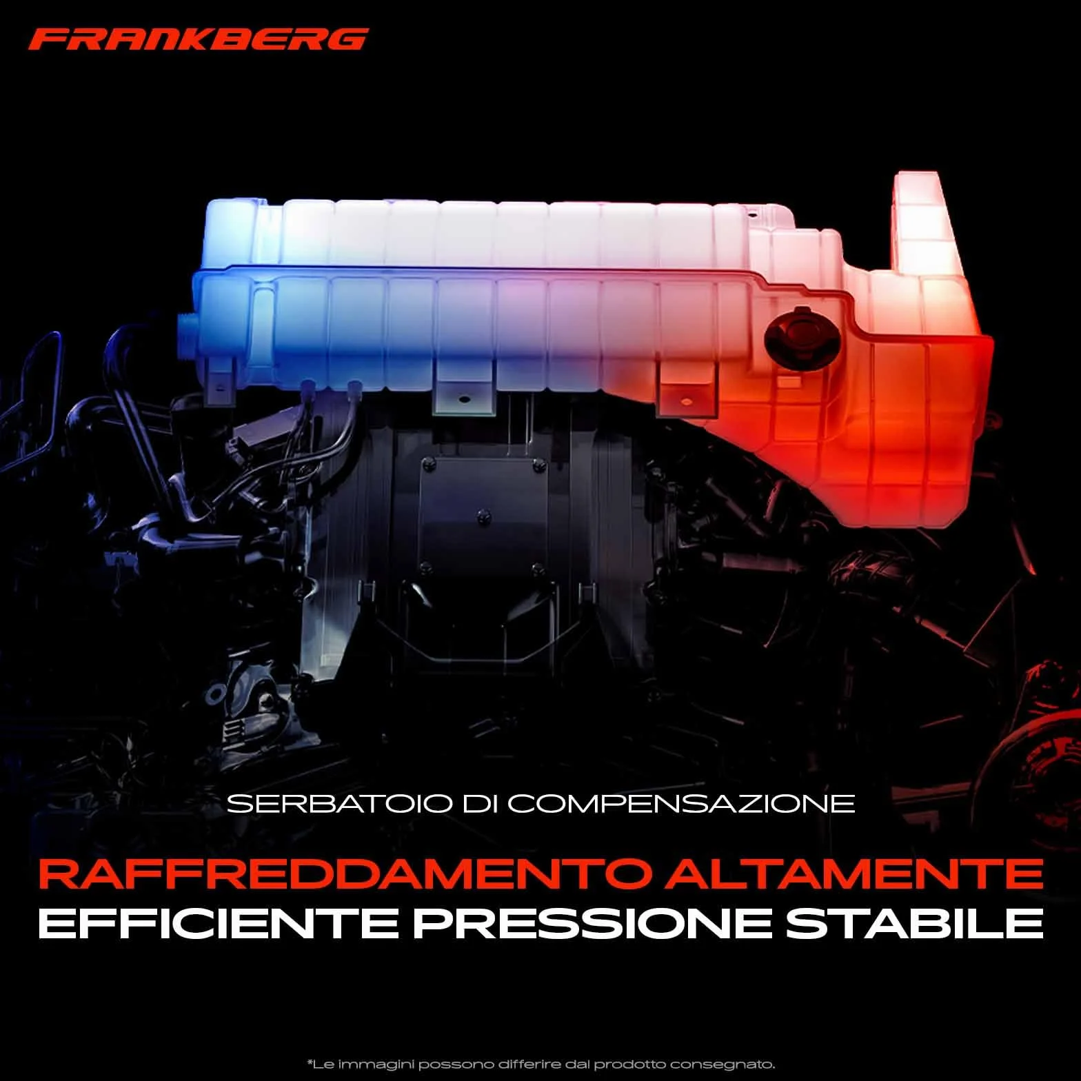 Frankberg Serbatoio di compensazione Serbatoio del liquido di raffreddamento Con Coperchio Compatibile con Daily V Daily VI Replace# 5801303409, 5801303414