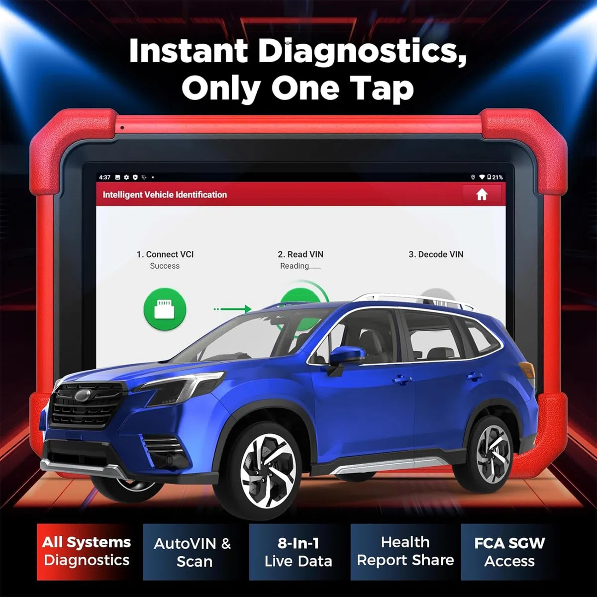LAUNCH X431 CRP919X BT Diagnostico Bidirezionale OBD2 Scanner, Codifica ECU, IMMO, Diagnostica Wireless con DBScar VII, Autenticazione Automatica FCA (CRP919X BT)