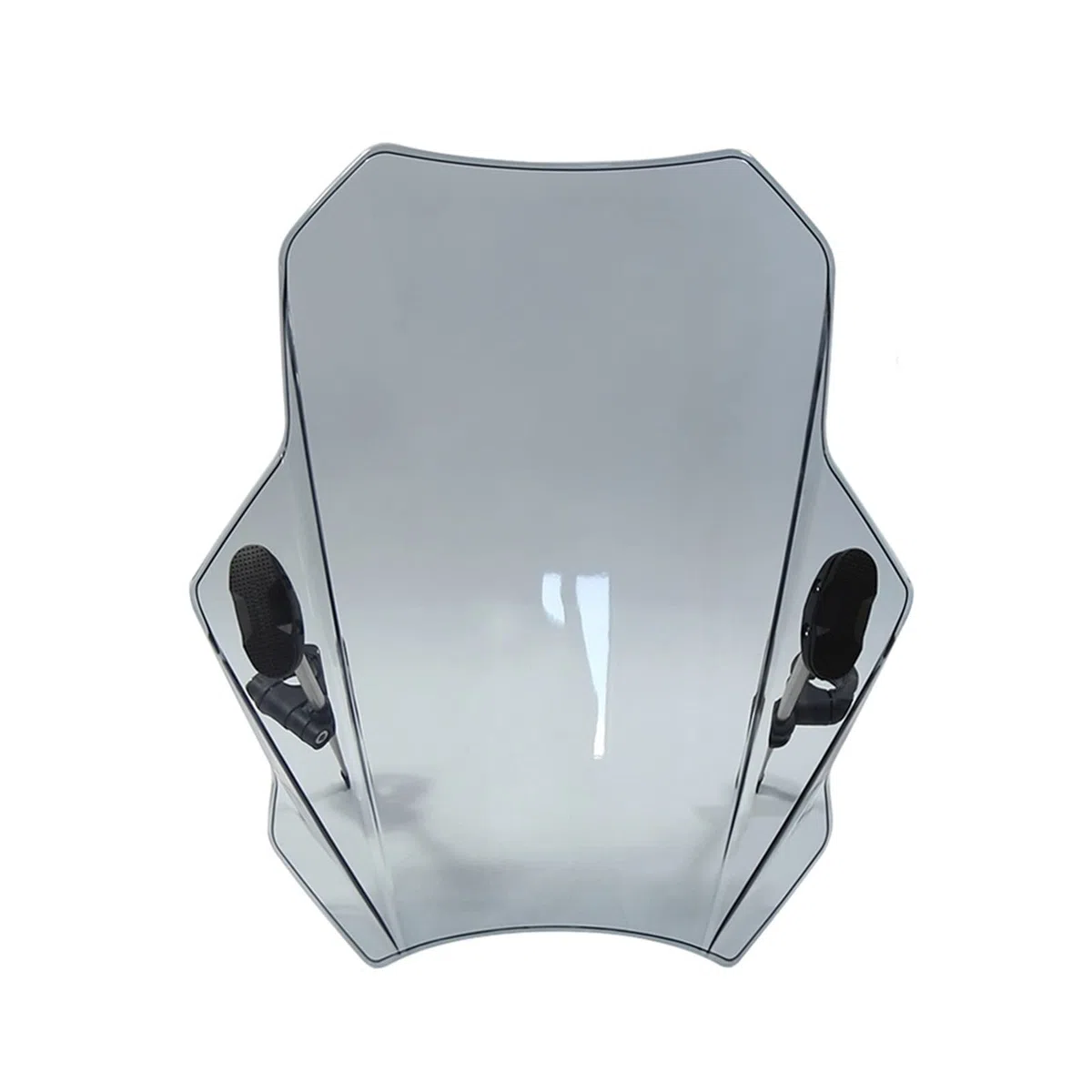 Doppia Bolla Parabrezza Universale per Benelli Leoncino 250 500 BN125 BN300 BN302 BN302S 502C - Moto Cupolino Parabrezza (Colore: Light Grey)