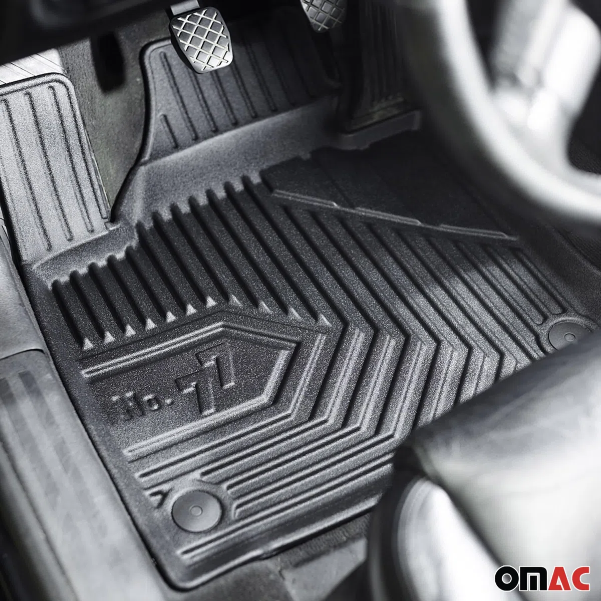 Tappetini Tappetini in Gomma Compatibili con Isuzu D-MAX 2019-2026 TPE Nero Extended Kabine 3tlg
