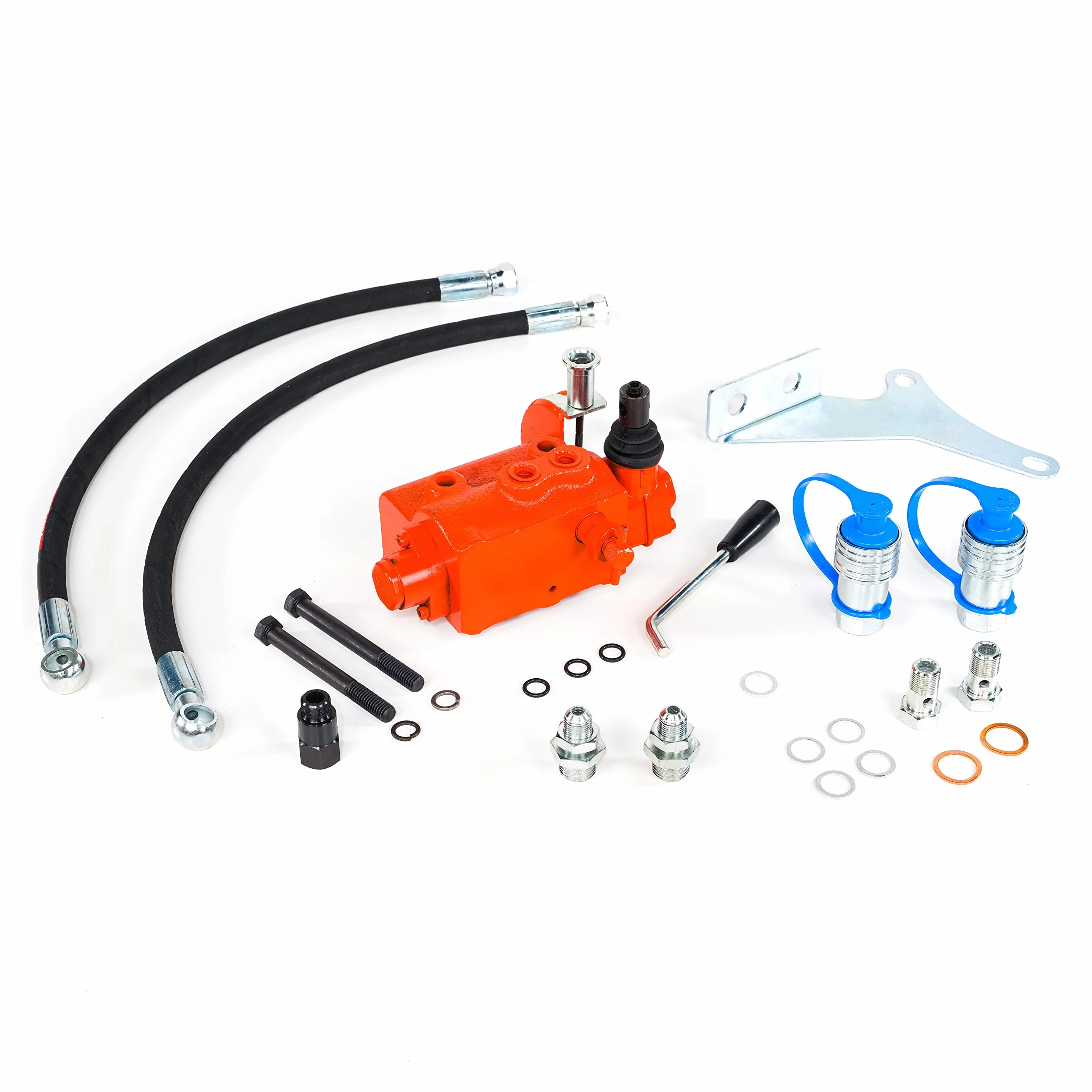 Kit Distributore Ausiliario 2 leva Compatibile per trattore Massey Ferguson MF 135, 150, 165, 175, 180, 230, 231, 235, 240, 245, 25, 250, 253, 255, 265, 270, 275, 285