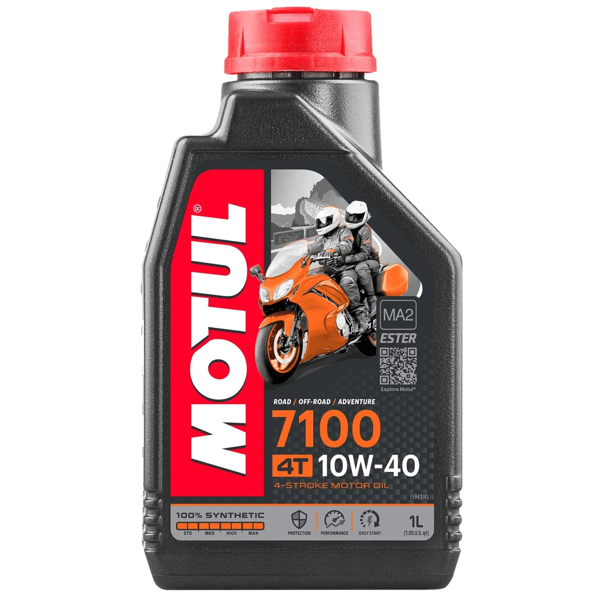 4 LITRI LT OLIO 7100 10W40 MOTO SCOOTER 100% SINTETICO 4 TEMPI JASO T903 MA2 TAGLIANDO MOTO