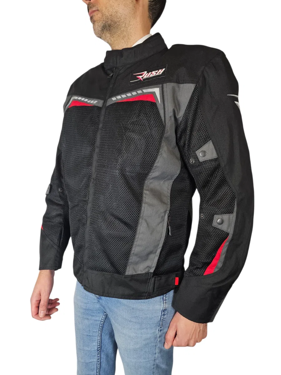 WinNet Giacca Giubbotto Moto leggero primaverile estivo Traforato traspirante Ventilato per l'Estate con Protezioni