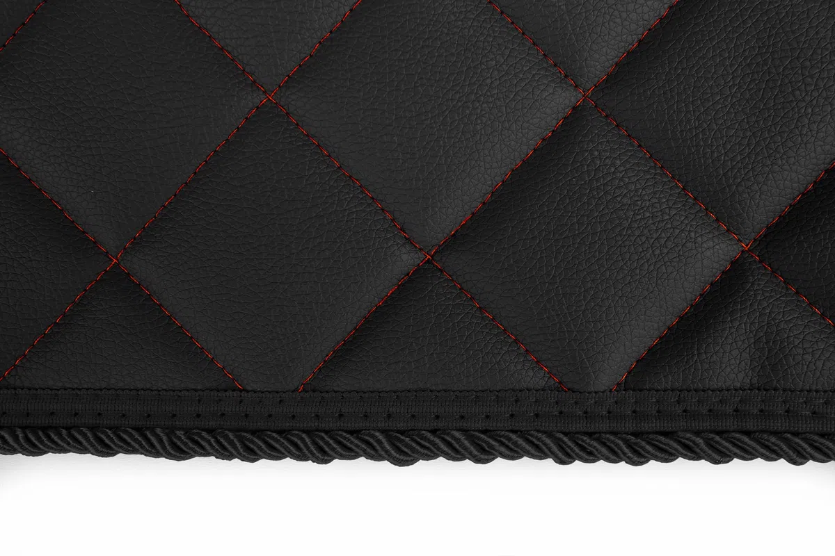 F-CORE Copriletto camion compatibile per VOLVO FH 4 01.13-12.19 NERO/ROSSO
