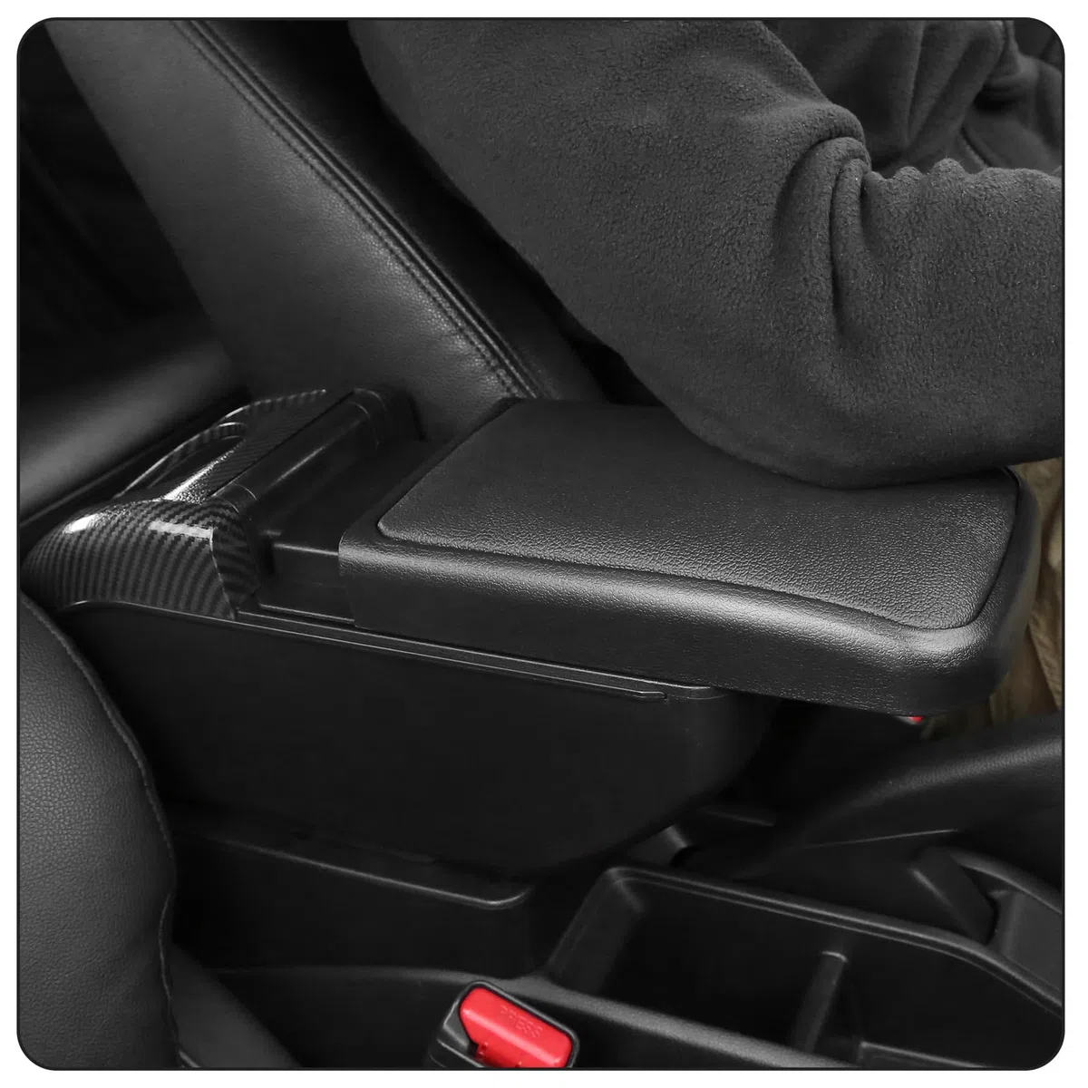 YJYWZH Compatible with Volkswagen Polo Braccioli Polo 9N 3 2002-2009 Bracciolo Doppio Strato Auto Console Centrale Scatola Portaoggetti Supporto del Braccio Interni Parti e Accessori