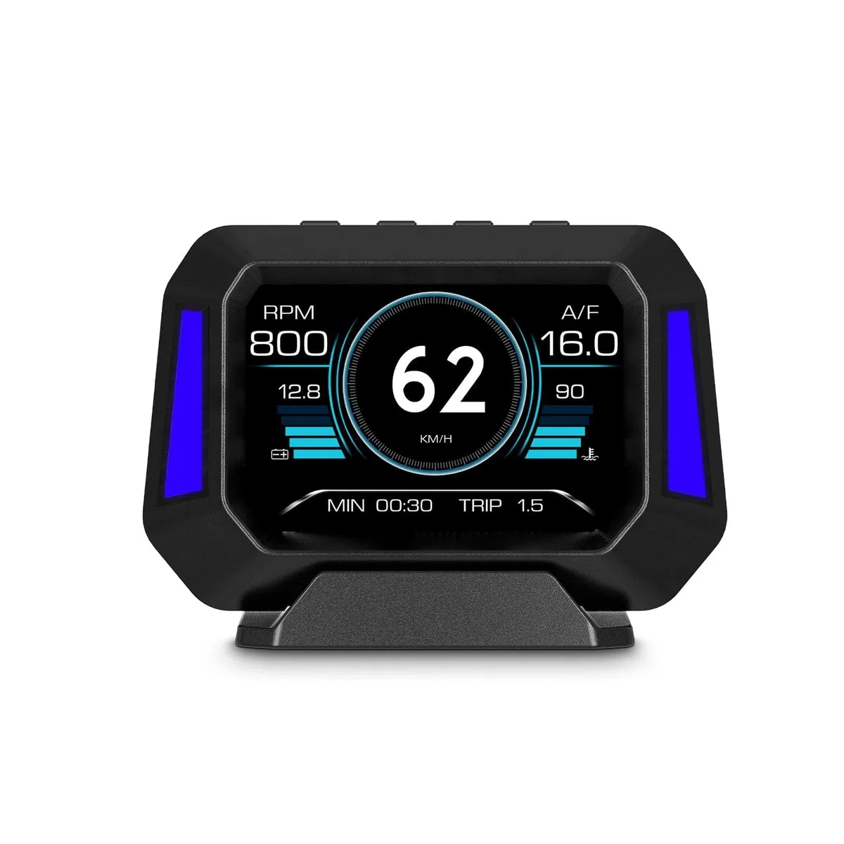 Display head-up per auto, tachimetro, misuratore di pendenza, monitoraggio dell'angolo di guida dell'auto, adatto per tutte le auto