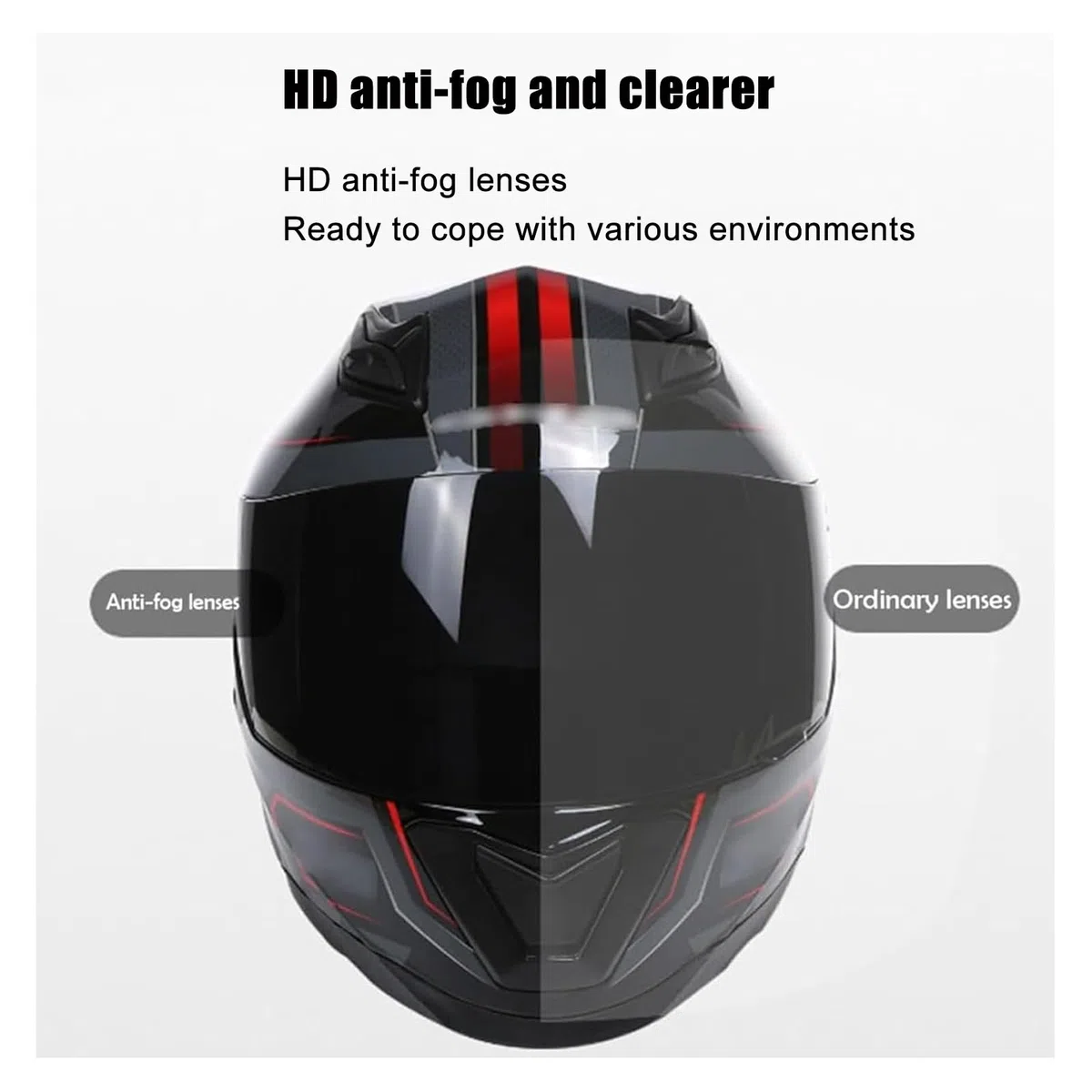 Casco Moto Integrale, Casco Moto per Uomo E Donna Casco Integrale Omologato DOT/ECE, Casco Moto da Strada con Visiera Casco Moto