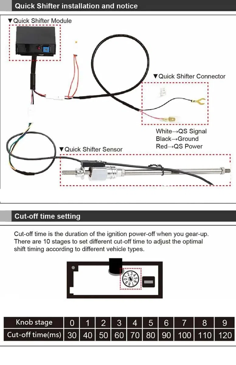 Sistema di cambio rapido per motocicletta QuickShifter Cambio rapido elettrico One Way compatibile con Kawasaki Z900 Z 900 2017 2018 2019 2020 2021 2022 2023 2024 Z650 Z800 Ninja Z1000