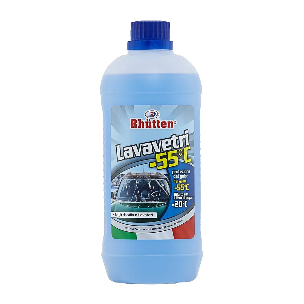 Lavavetri Invernale -55°C, Per Vaschette Lavavetri e Lavafari, Da Diluire, Alta protezione dal Gelo, Indicato per Inverni Rigidi, 1L