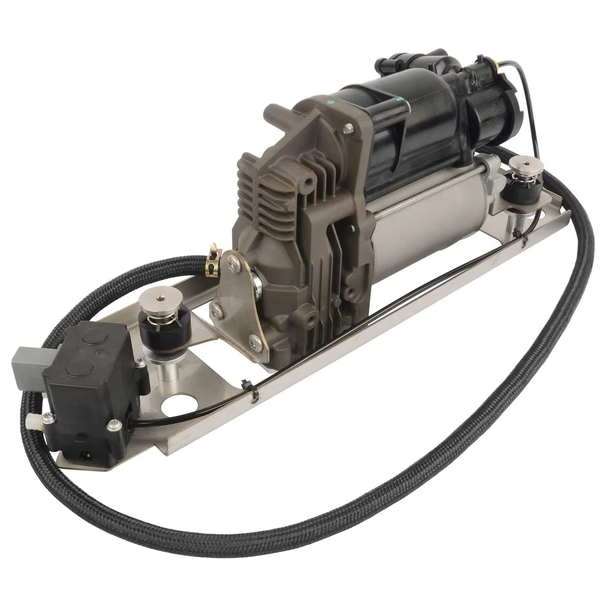 Bisenya Pompa compressore a molla ad aria con supporto 37106793778 37206792855 compatibile con 5 Touring E61 2004-2010