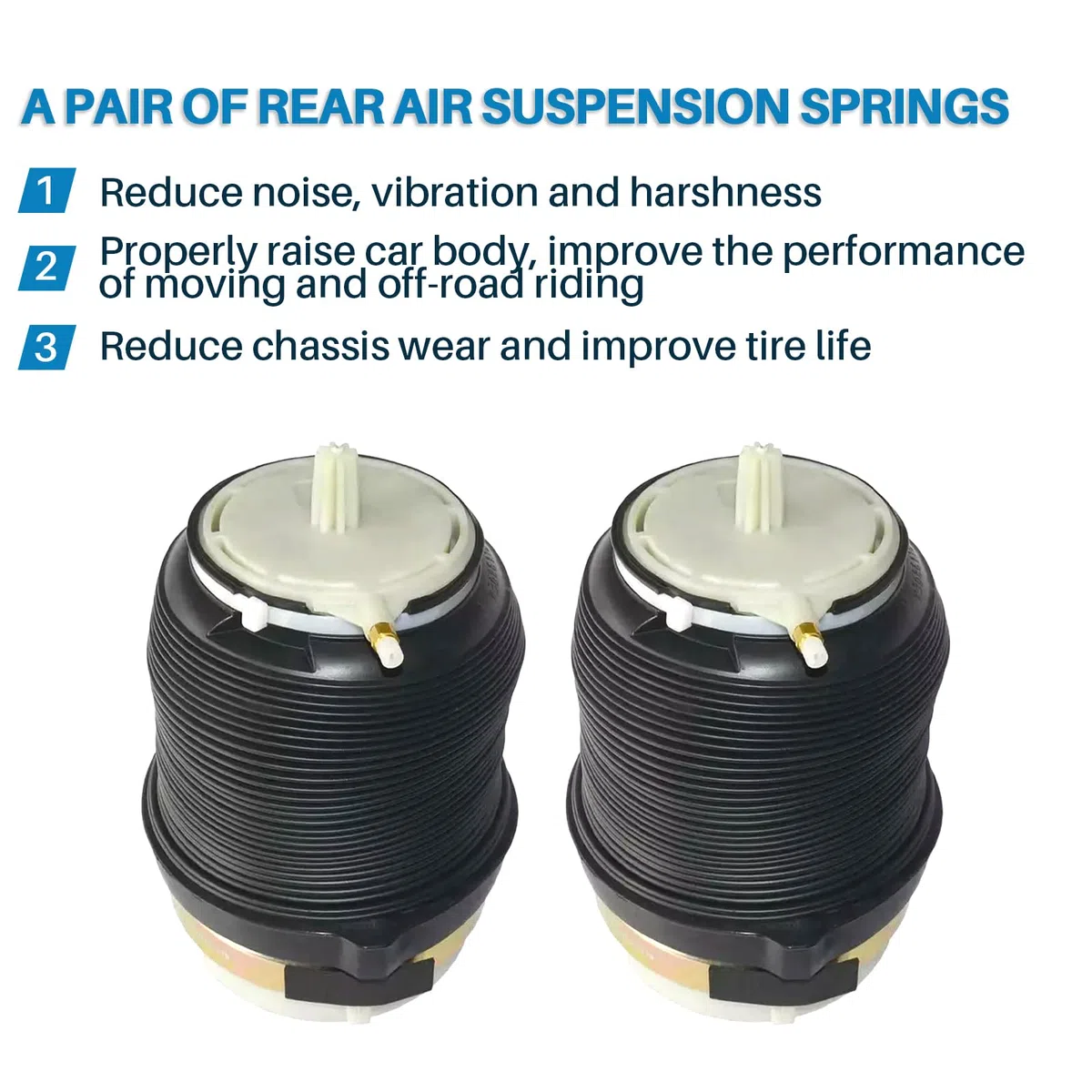 Coppia di sospensioni pneumatiche per asse posteriore compatibile con A6 4F2 C6 Avant 4F5 Allroad 4FH 2.0L-5.2L 2004-2011, ricambio per 4J4000A 4F0616001J01