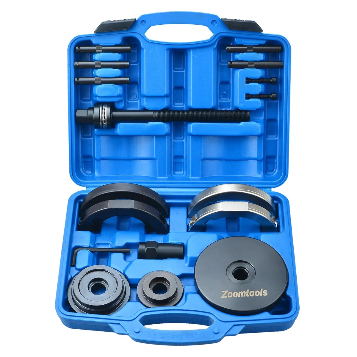 Strumento per la rimozione del Cuscinetto della Ruota Anteriore da 85 mm, Kit di rimozione del mozzo estrattore per pressa per Cuscinetti della Ruota, Compatibile con VW T5 Touareg