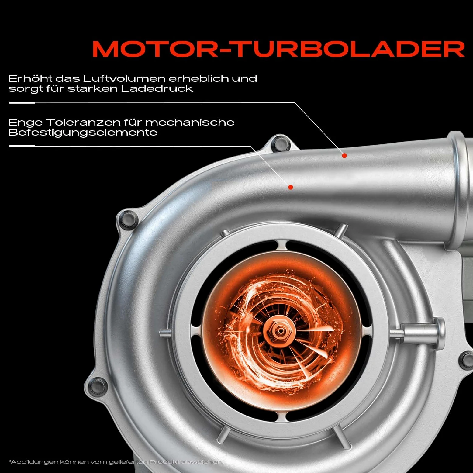 Frankberg Turbocompressore Gas di scarico Turbocompressore Diesel | Compatibile con: Sorrento I Van JC, H-1 Pianale/Telaio, H350 pianale/telaio, H-1 Box A1, Autobus H350, Sorrento I JC, H-1