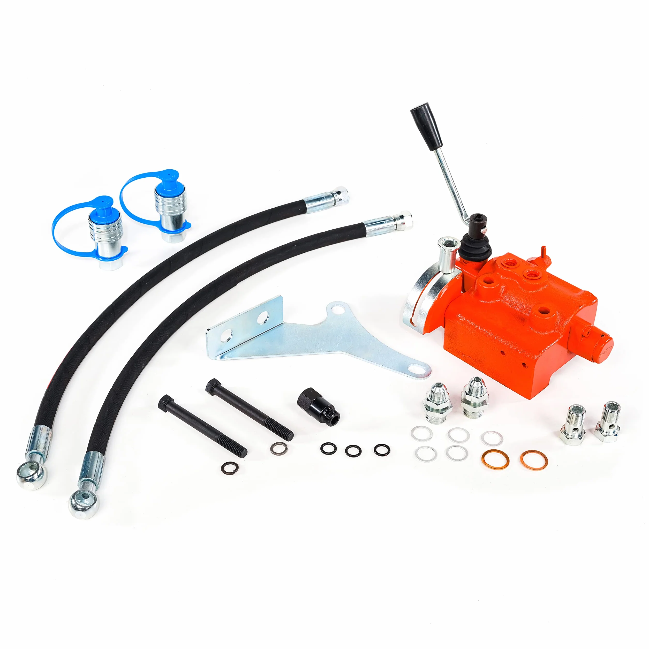Kit Distributore Ausiliario 2 leva Compatibile per trattore Massey Ferguson MF 135, 150, 165, 175, 180, 230, 231, 235, 240, 245, 25, 250, 253, 255, 265, 270, 275, 285