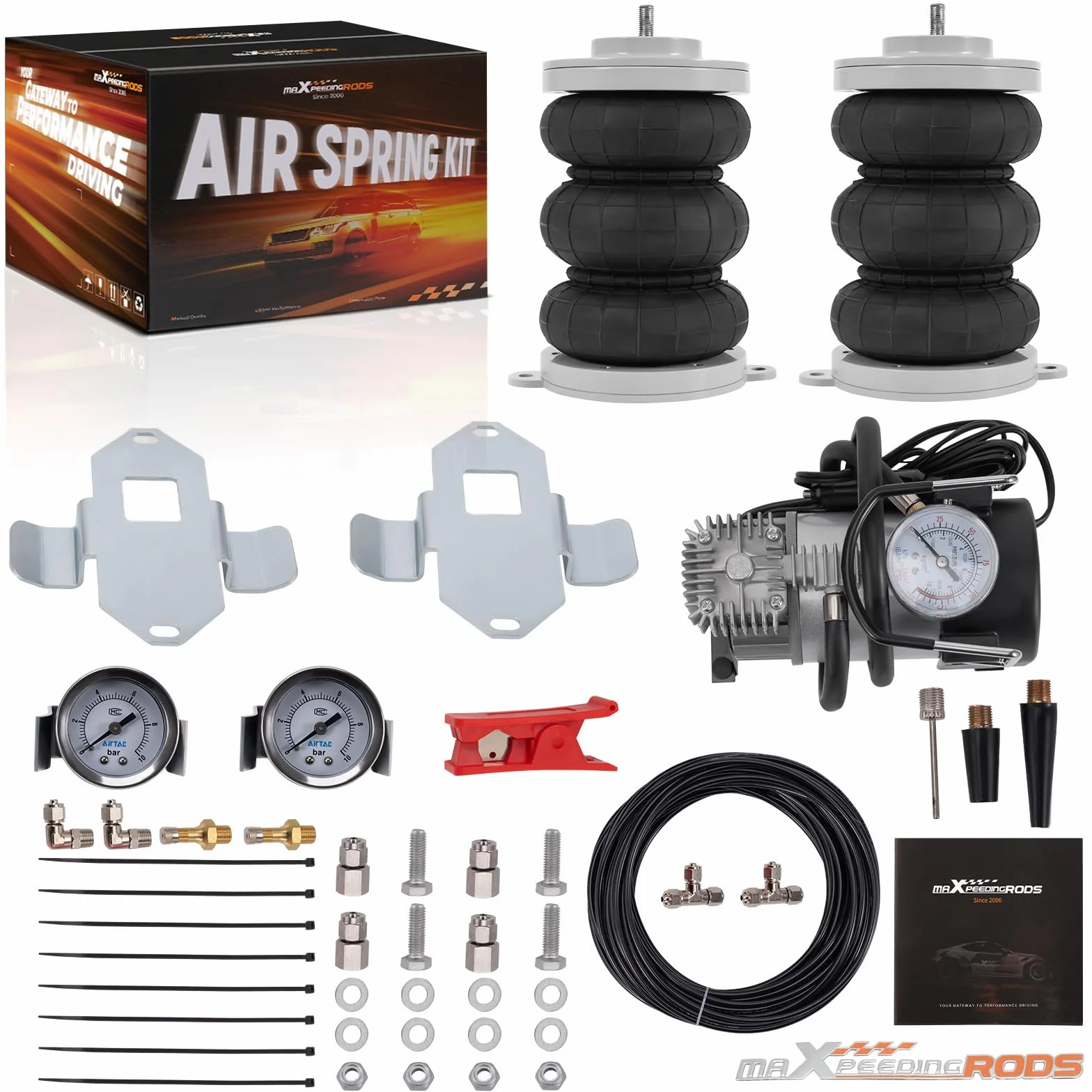maXpeedingrods Kit Sospensioni Pneumatiche Compressore per Fiat Ducato 230 244 250, per Citroën Jumper, per Peugeot