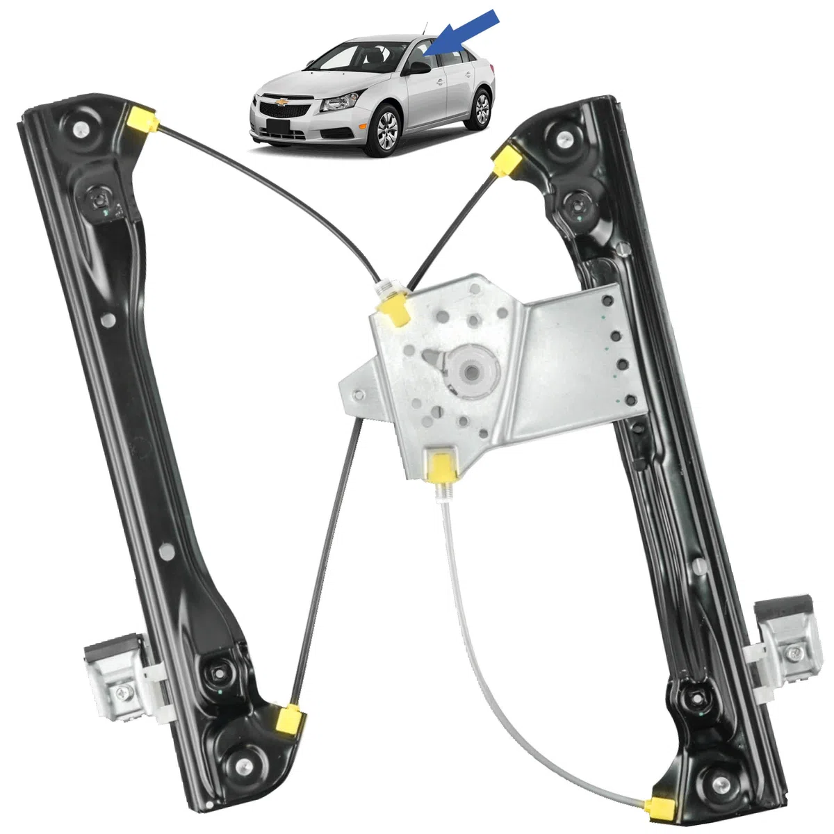 STARKIT PERFORMANCE Alzacristallo compatibile per Chevrolet Cruze (J300, J308) (2008-2017) ALZAVETRO ANTERIORE SINISTRO (guida) 96996226, 95226745
