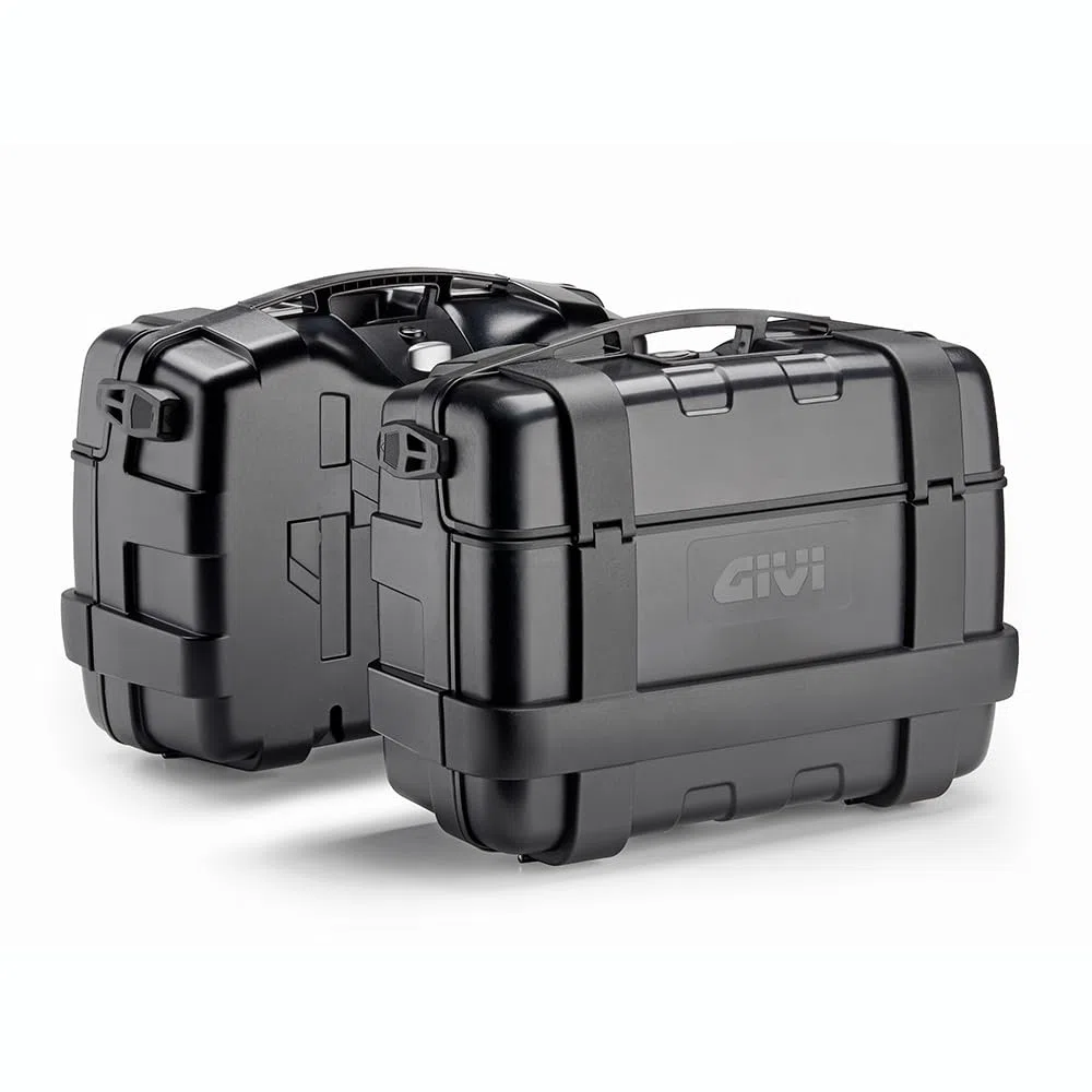 GIVI Trekker TRK33BBPACK2, Set di 2 Valigie Laterali, 33 Litri, Nero