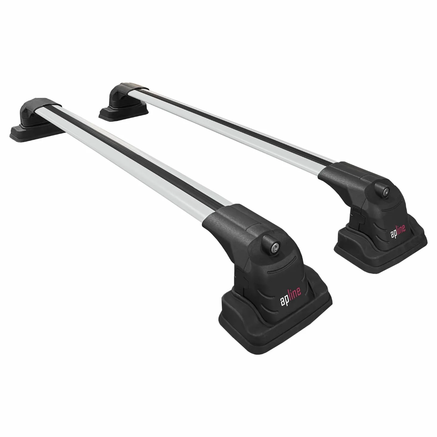 Compatibile con BMW Serie 1 (E87) 2004-2011 Modello ACE-3 Barre Tetto Portapacchi Auto Barre Portatutto Grigio Alluminio 2 Barre