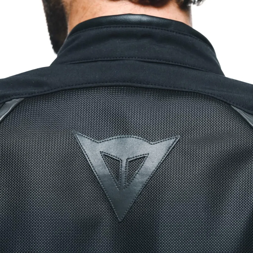 Dainese - Air Frame 3 Tex Jacket, Giacca da Moto Estiva in Tessuto, con Fodera Antivento, Nero, 48