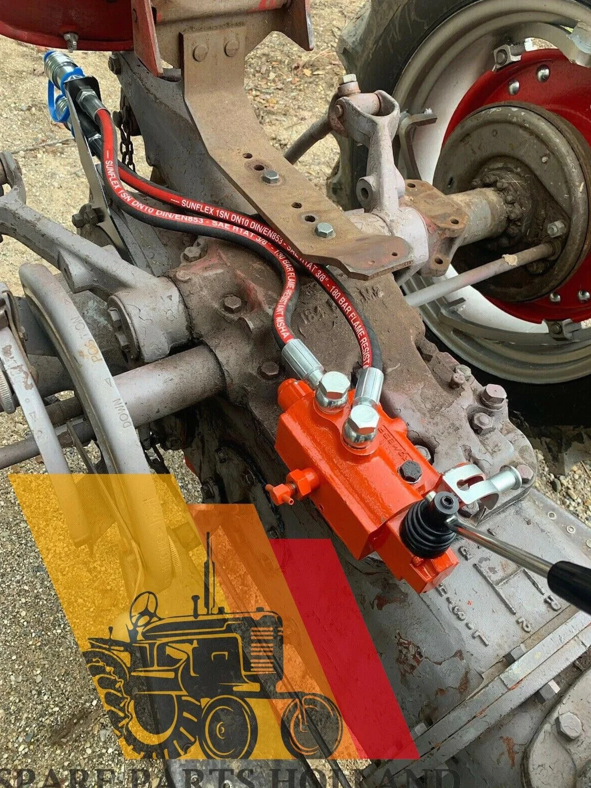 Kit Distributore Ausiliario 2 leva Compatibile per trattore Massey Ferguson MF 135, 150, 165, 175, 180, 230, 231, 235, 240, 245, 25, 250, 253, 255, 265, 270, 275, 285