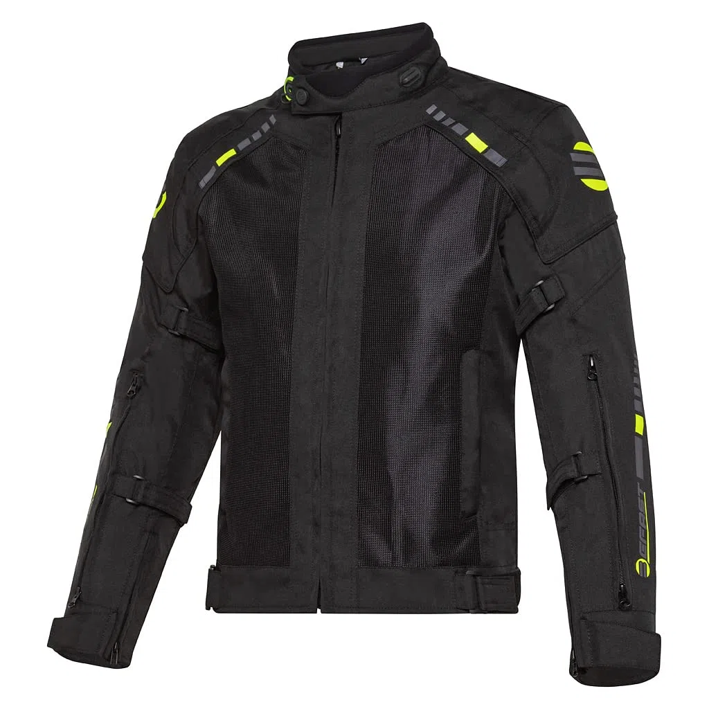 Giacca Moto Estiva IRIS, Giacca da Moto Uomo, Ventilata, Tessuto Tecnico con Inserti in Mesh, con Membrana Anti-Acqua e Anti-Vento, Molti Colori Disponibili