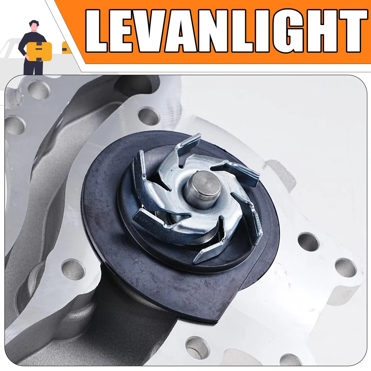 Pompa dell'acqua del motore con guarnizione di ricambio per Opel Astra J/Corsa D,E/Insignia A/Meriva B/Zafira Tourer C/Mokka/Cruze/Orlando sostituisce OEM 55587345, 55561623, 55579016