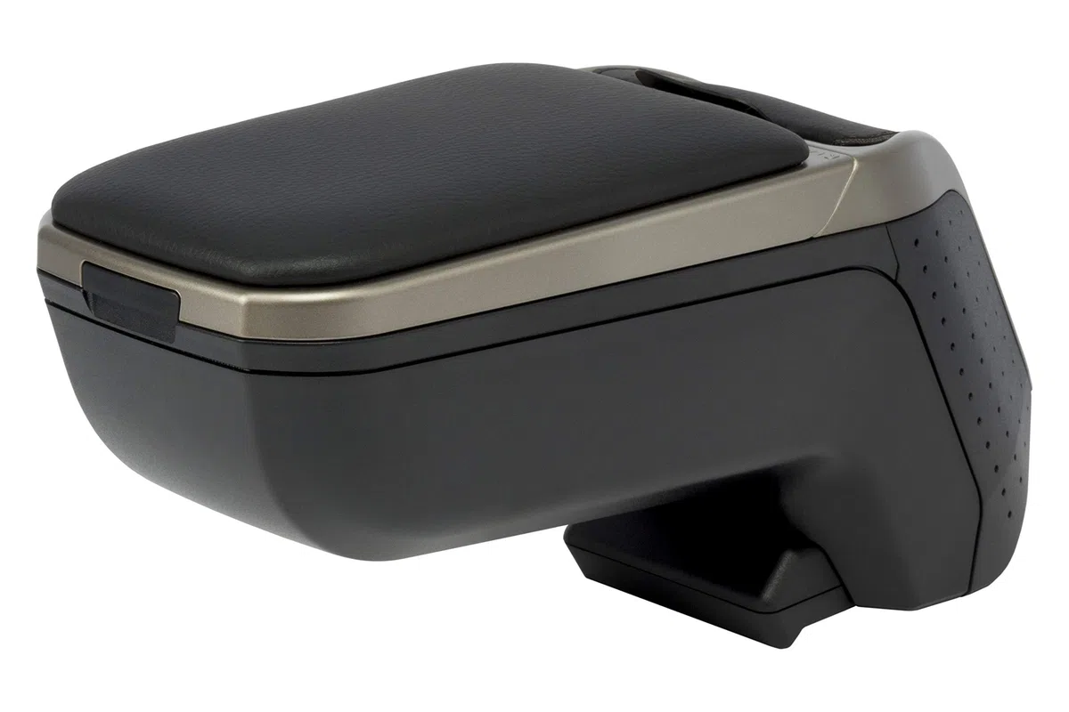 Bracciolo specifico nero/grigio Armster 2 per Nissan Juke f15 (2010-), con vano portaoggetti e ripiegabile
