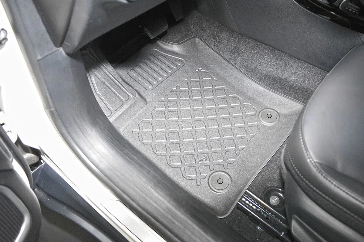 MTM Tappetini TPE per Jeep Compass 4xe Plug-in Hybrid 2020- Bordi Rialzati, su Misura con Design a Vaschetta cod. 3P 10926