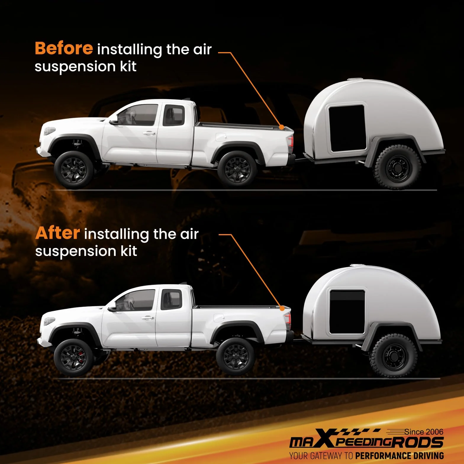 maXpeedingrods Kit Sospensioni Pneumatiche Compressore per Fiat Ducato 230 244 250, per Citroën Jumper, per Peugeot