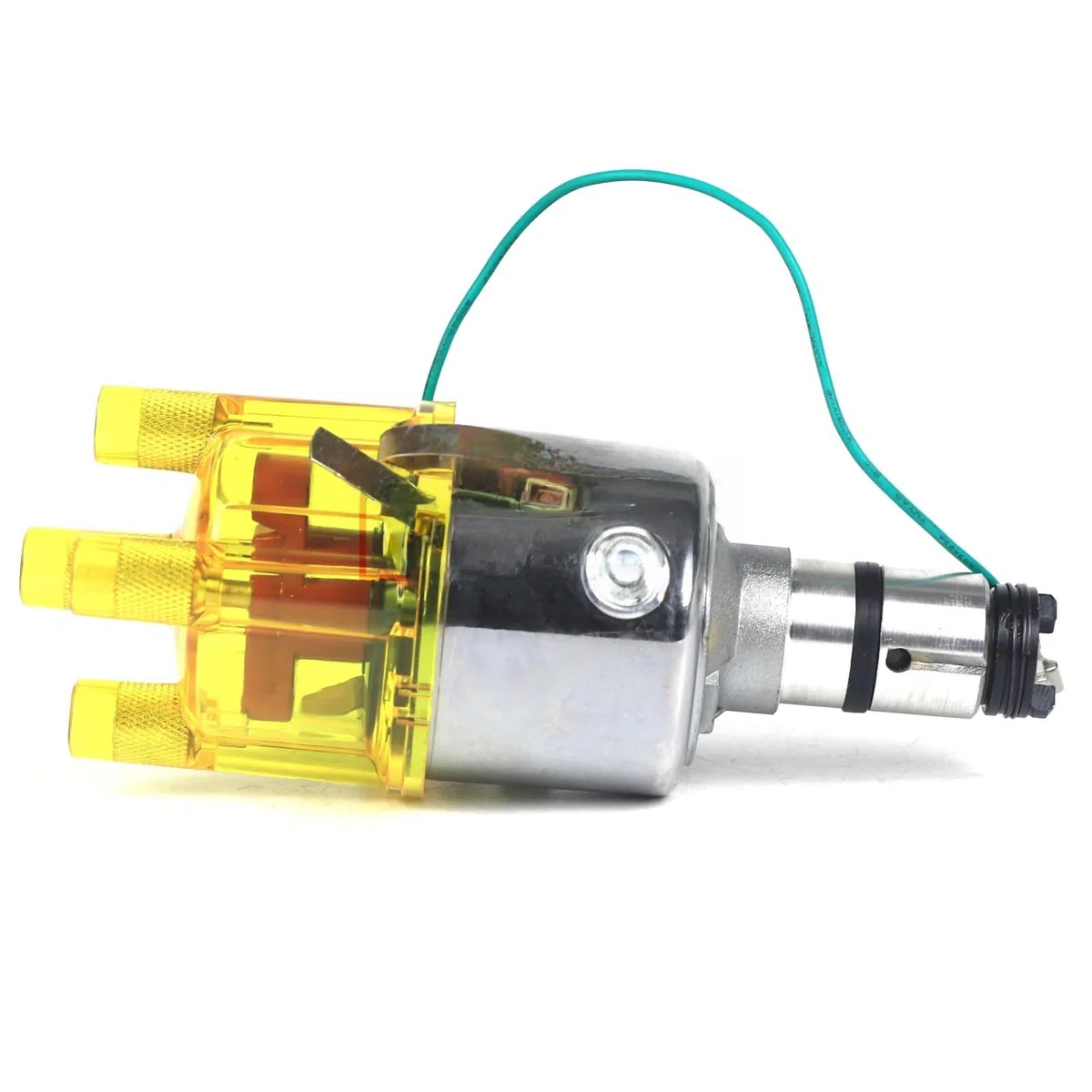 Distributore accensione Distributore Distributore centrifugo 009/094 cromato adatto per VW Maggiolino 1200cc - 2332cc tappo giallo