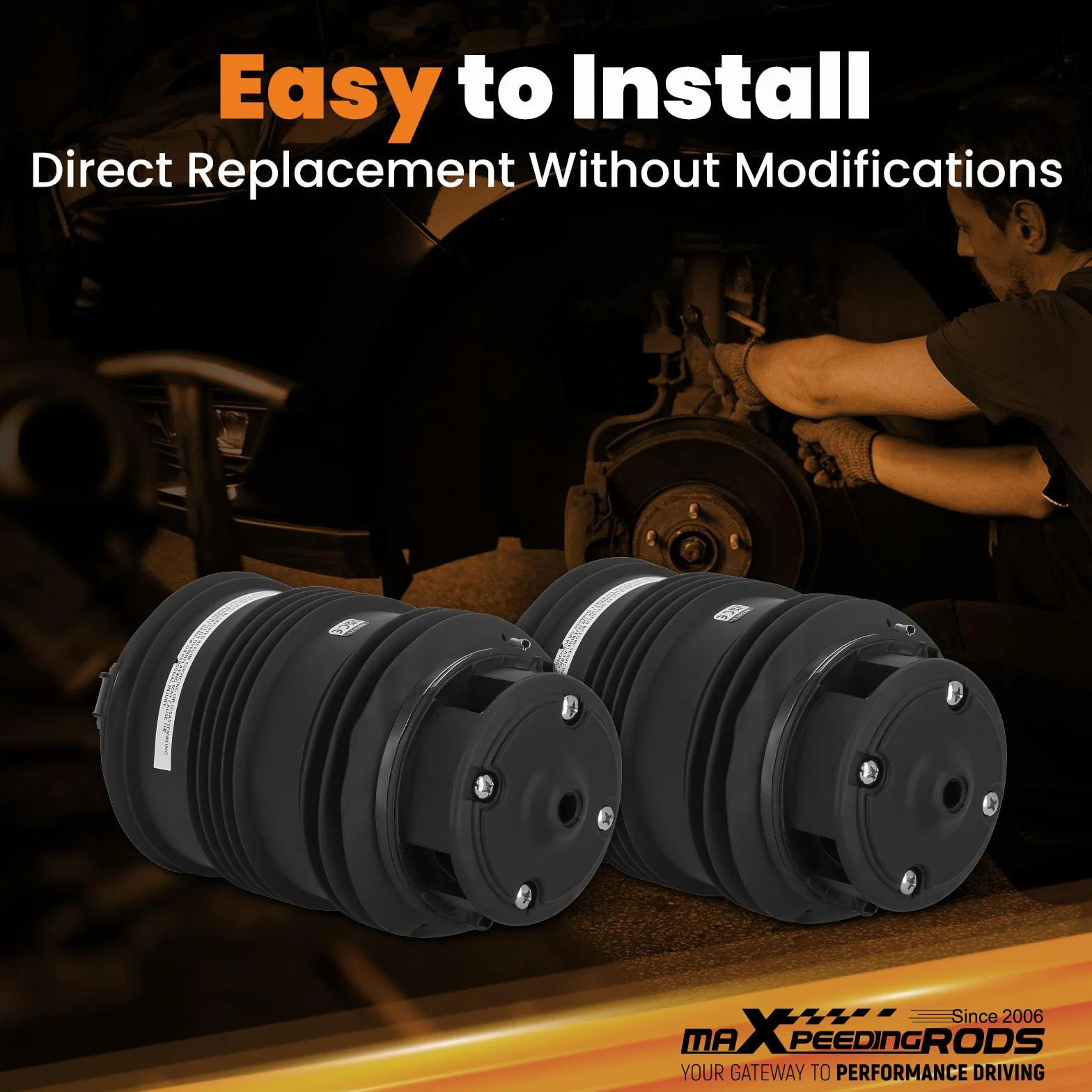 maXpeedingrods Sospensioni Pneumatiche Posteriore Air Strut Bag per Mercedes-Benz S211 2PIN