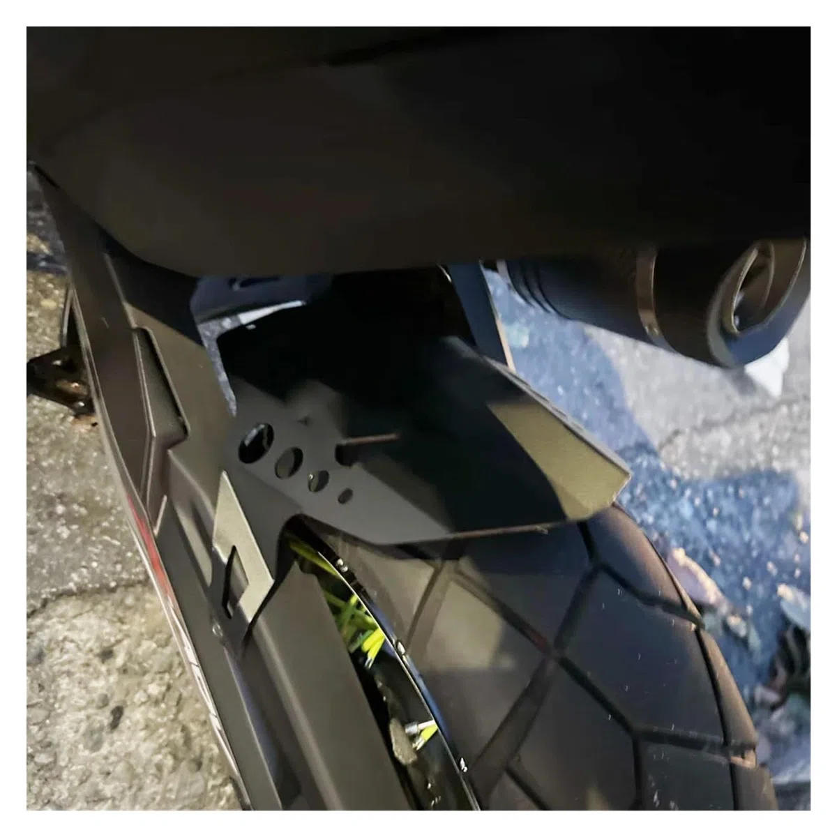 2025 2026 Compatibile con HONDA X-ADV 750 X-ADV750 Accessori for moto Parafango posteriore in alluminio Paraspruzzi XADV XADV750 25(XADV750 logo)