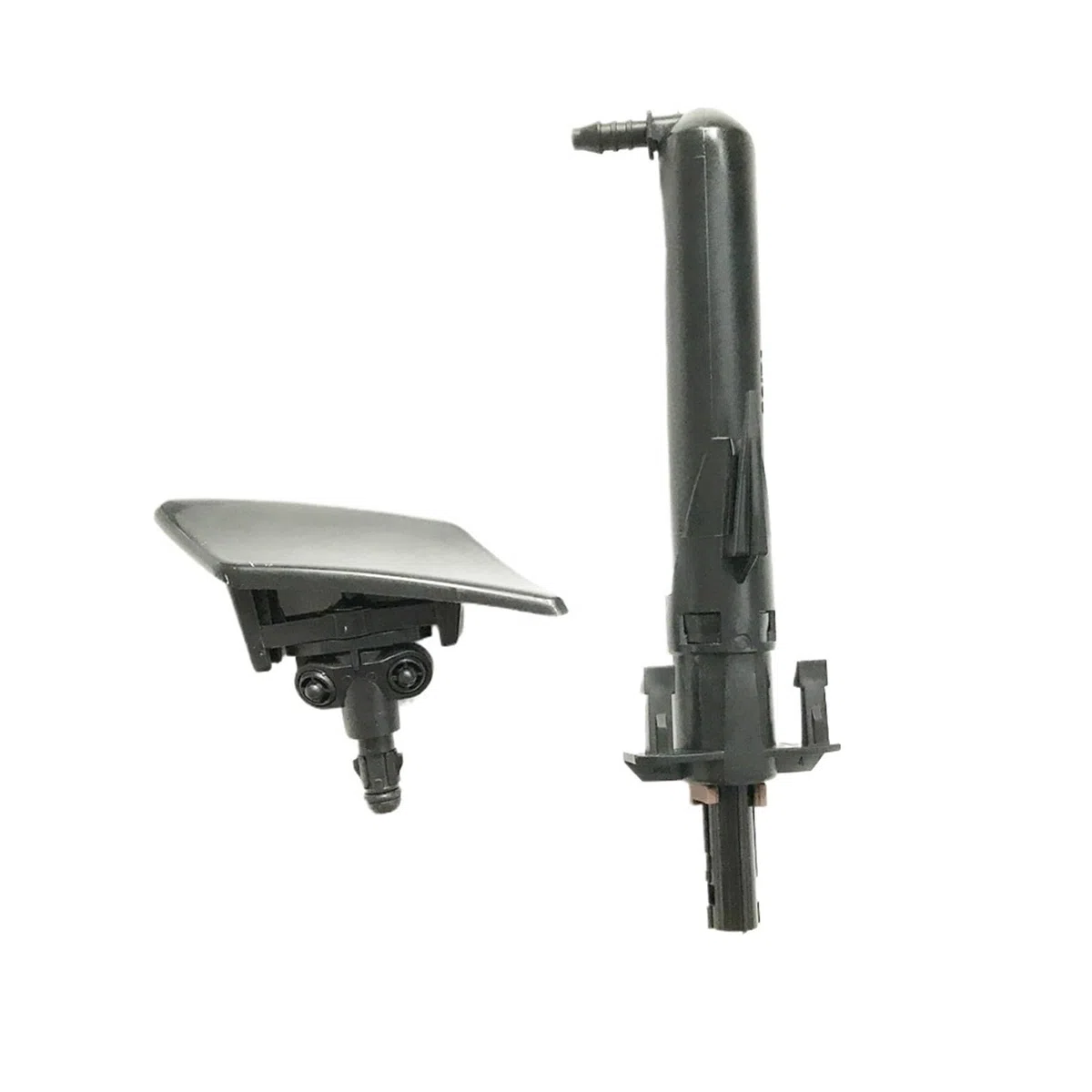 Pompa lavavetri Adatto per Peugeot 207 307 per Citroen C4 Gruppo pompa ugello lavavetri per la pulizia dei fari sinistro e destro con tappo di copertura ompe lavavetri auto(Left)