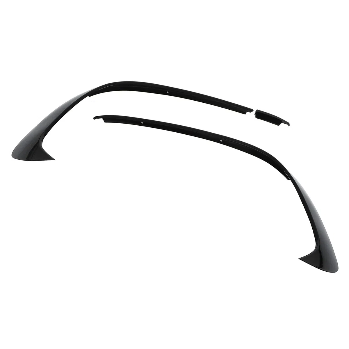 Yosoo Health Gear Sostituzione Spoiler Paraurti Anteriore Nero Lucido 3 Pezzi per Classe A W176 AMG-Line 2015-2018