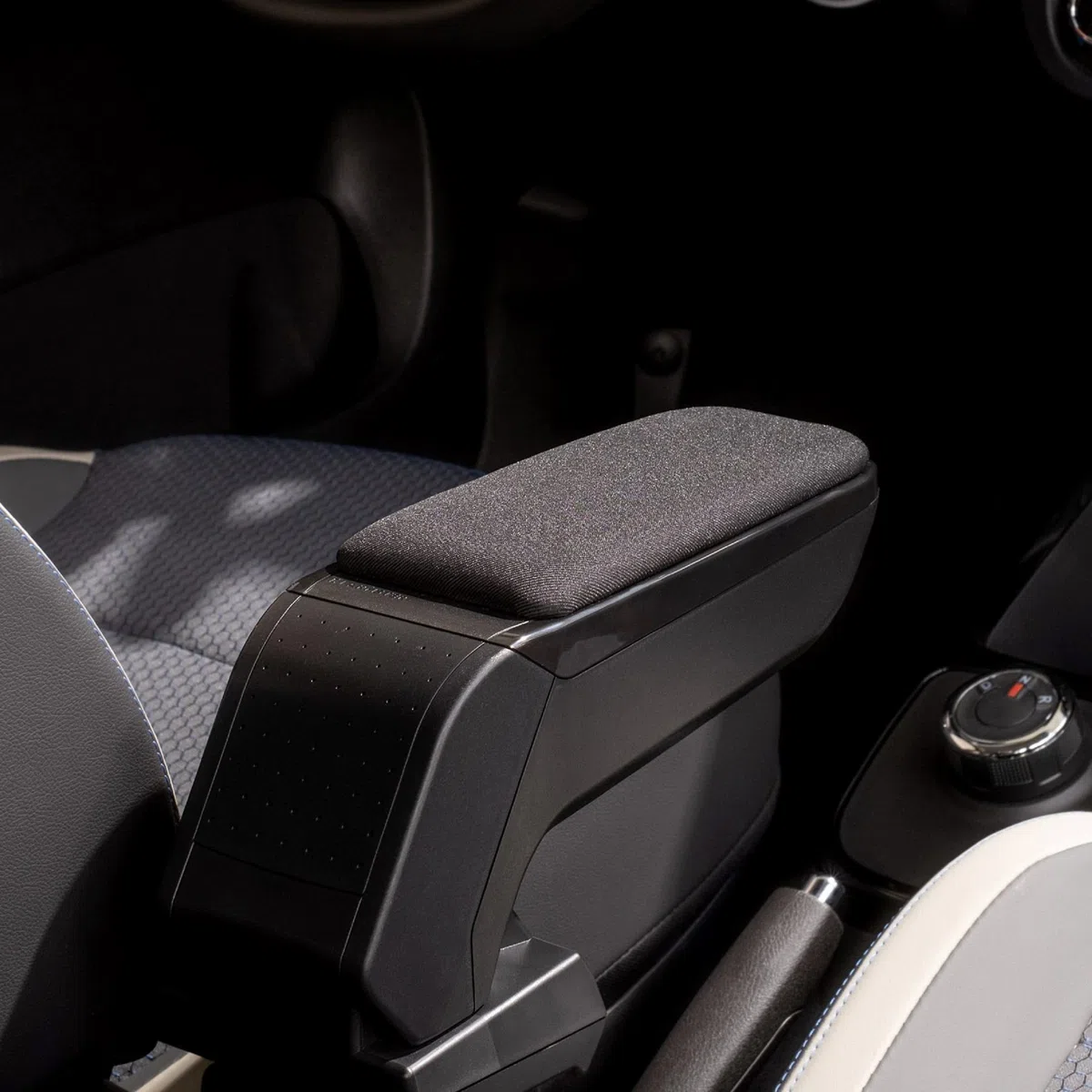 Rati Armster S Bracciolo compatibile per TOYOTA AYGO X Hibrido 2026 [tessuto, nero]