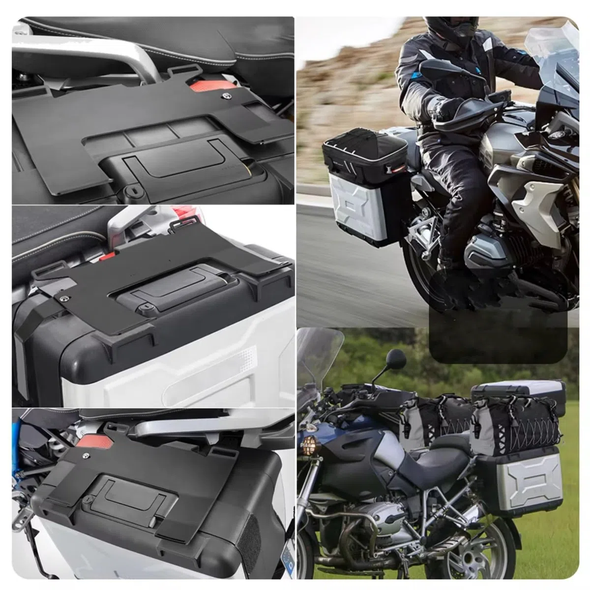 Motociclette portapacchi Per BMW R1200 1250 GS F850GS F750GS R1200GS R1250GS LC Per ADV Per Vario Case Portapacchi Rotaie Bagagli(Type1)
