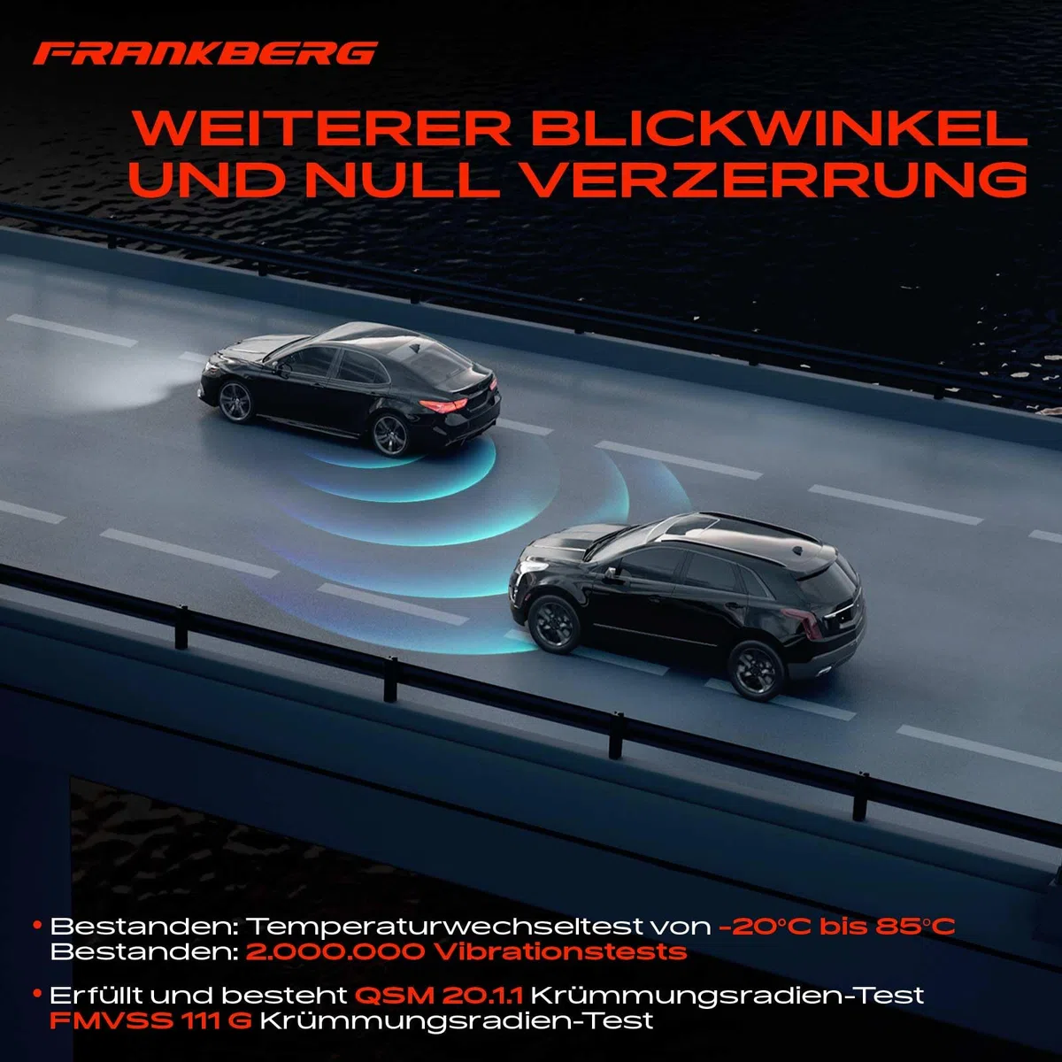 Frankberg Specchio Specchietto Retrovisore Elettrico Sinistra 6 poli &-Riscaldabile &-Luce lampeggiante Compatibile con Polo 2009-2022 Polo Berlina 2014-2020 Polo Van 2009-2017