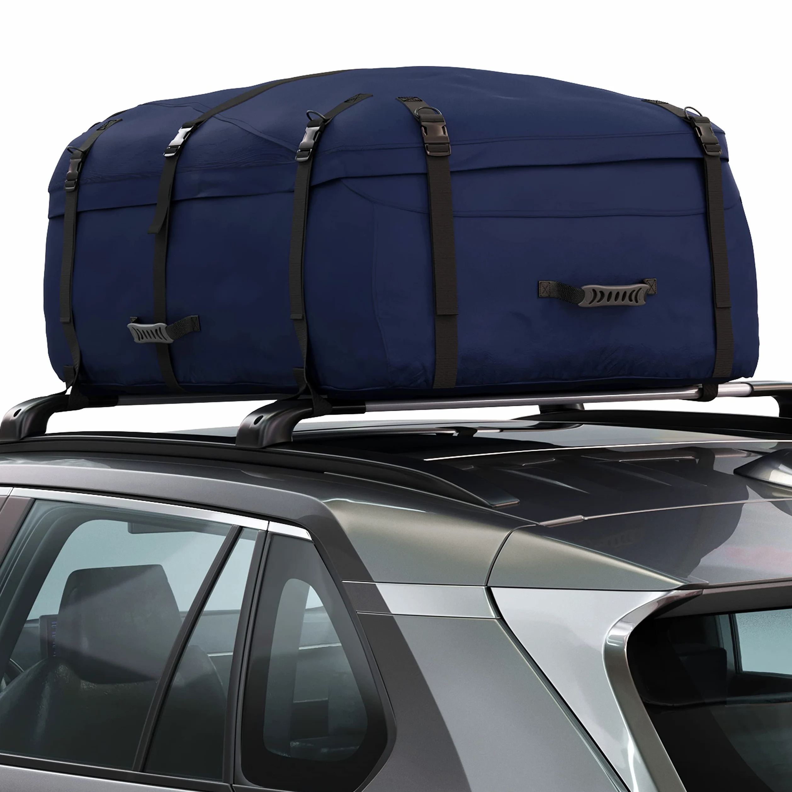 HandiWorld HHOLDALLWR330 HandiHoldall Grande Borsa da Tetto; Pieghevole Resistente alle Intemperie con Base Solida; Blu Navy; 330 Litri